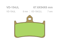 VESRAH Тормозные колодки  VD-154/2RJL  (203)