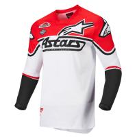 ALPINESTARS Джерси RACER FLAGSHIP JERSEY бело-красно-черный, 2310