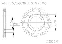 ESJOT Звезда ведомая 50-29024 42 (moto parts)