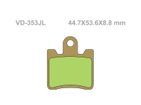 VESRAH Тормозные колодки  VD-353JL  (265)