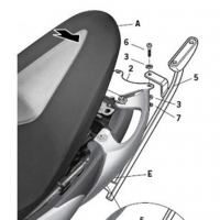 Крепление кофра SHAD Suzuki SFV650 Gladius(09-14), задний