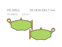 VESRAH Тормозные колодки  VD-359JL  (319)
