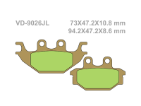 VESRAH Тормозные колодки  VD-9026JL