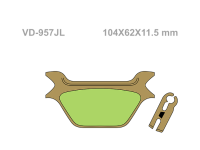 VESRAH Тормозные колодки  VD-957JL