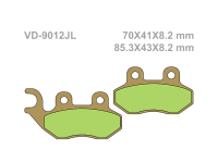 VESRAH Тормозные колодки  VD-9012JL