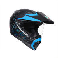 Шлем AGV AX-9 MULTI Antartica Matt Black/Cyan