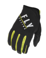 Перчатки FLY RACING WINDPROOF LITE (2022), черный/Hi-Vis желтый
