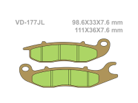VESRAH Тормозные колодки  VD-177JL