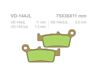 VESRAH Тормозные колодки  VD-144/2JL  (219)