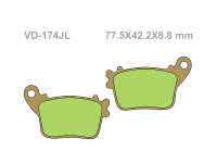 VESRAH Тормозные колодки  VD-174JL  (320)