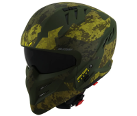 [SUOMY] Мотошлем ARMOR URBAN SQUAD CAMOUFLAGE, цвет Зеленый Матовый