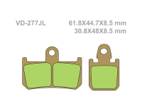 VESRAH Тормозные колодки  VD-277JL  (321)