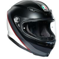 Шлем AGV K-6 MULTI Minimal Pure Matt Black/White/Red