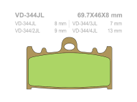 VESRAH Тормозные колодки  VD-344RJL  (214)