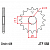 Звезда передняя (ведущая), для 428 цепи, 13 зубьев (JT 558.13)