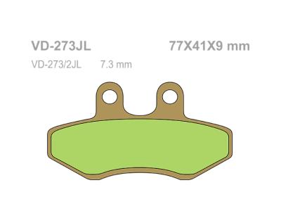 VESRAH Тормозные колодки  VD-273SJL фото в интернет-магазине FrontFlip.Ru