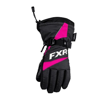 Перчатки FXR Helix Race с утеплителем Black/Fuchsia