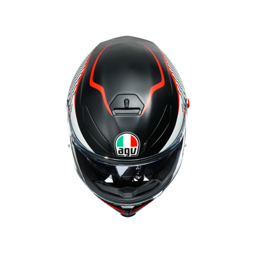Шлем AGV K-5 S MULTI Thunder Matt Black/White/Red фото в интернет-магазине FrontFlip.Ru