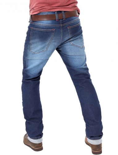Мотоджинсы STARKS PYTHON STRONG STRETCH REGULAR FIT Синий Потертый фото в интернет-магазине FrontFlip.Ru