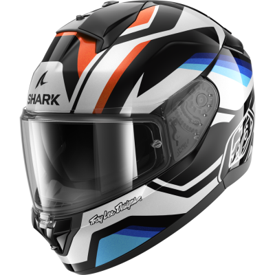 Шлем Shark RIDILL 2 APEX Black/White/Blue фото в интернет-магазине FrontFlip.Ru