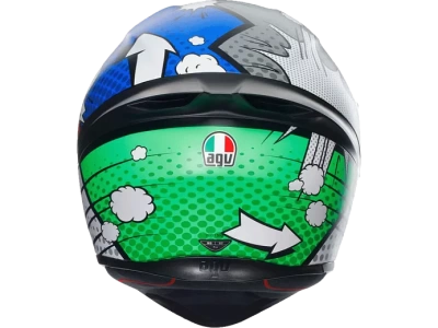 AGV Шлем K-1 E2206 BANG MATT ITALY/BLUE фото в интернет-магазине FrontFlip.Ru