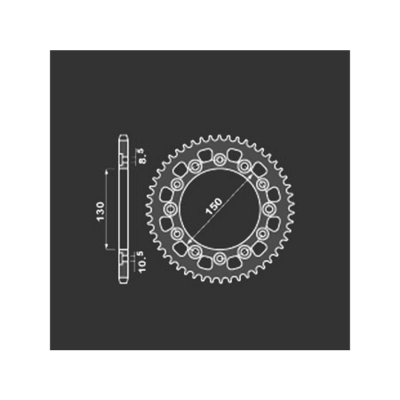 PBR Звезда задняя    4309-39   (сталь) фото в интернет-магазине FrontFlip.Ru