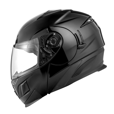 ZEUS Шлем модуляр ZS-3020 Термопластик, глянец, Черный фото в интернет-магазине FrontFlip.Ru
