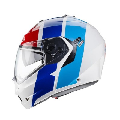 [CABERG] Мотошлем DUKE II IMPACT, цвет Белый/Красный/Синий фото в интернет-магазине FrontFlip.Ru