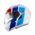 [CABERG] Мотошлем DUKE II IMPACT, цвет Белый/Красный/Синий фото в интернет-магазине FrontFlip.Ru