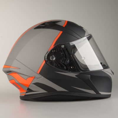 AIROH шлем интеграл VALOR ECLIPSE ORANGE MATT фото в интернет-магазине FrontFlip.Ru