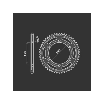 PBR Звезда задняя    5301-45   (сталь) фото в интернет-магазине FrontFlip.Ru