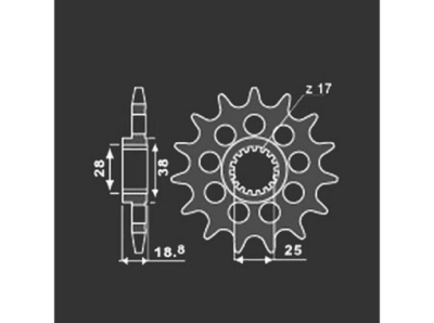 PBR Звезда передняя    2078-17 фото в интернет-магазине FrontFlip.Ru