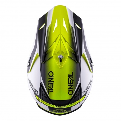 ONEAL Шлем кроссовый 5Series BLOCKER Термопластик, глянец, Белый/Желтый фото в интернет-магазине FrontFlip.Ru