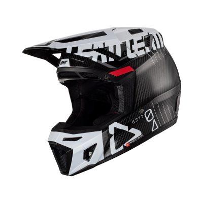 Мотошлем Leatt Moto 9.5 Carbon Helmet Kit White фото в интернет-магазине FrontFlip.Ru
