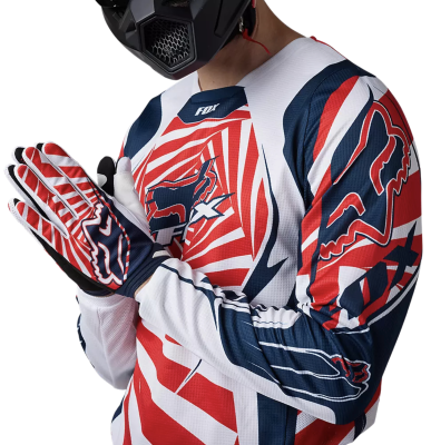 Мотоджерси Fox 180 Goat Jersey Navy фото в интернет-магазине FrontFlip.Ru