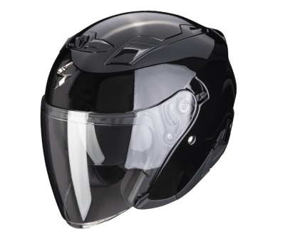[SCORPION EXO] Мотошлем EXO-230 SOLID, цвет Черный фото в интернет-магазине FrontFlip.Ru