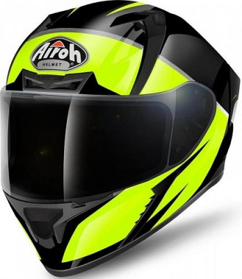 AIROH шлем интеграл VALOR ECLIPSE YELLOW GLOSS фото в интернет-магазине FrontFlip.Ru