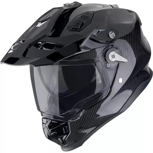 [SCORPION EXO] Мотошлем ADF-9000 CARBON AIR SOLID, цвет Карбон фото в интернет-магазине FrontFlip.Ru