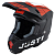 Шлем кроссовый JUST1 J22 Carbon Adrenaline , красный/белый матовый