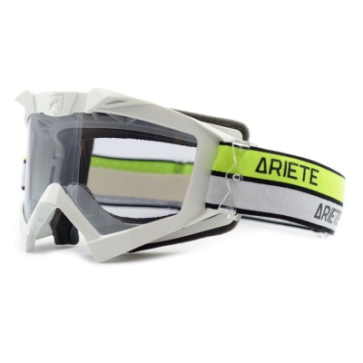 [ARIETE] Кроссовые очки (маска) ADRENALINE PRIMIS PLUS 2021, цвет Белый фото в интернет-магазине FrontFlip.Ru