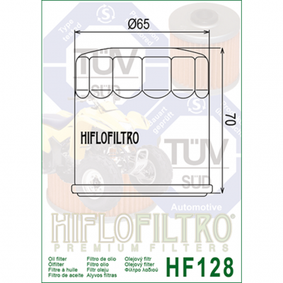 HIFLOFILTRO Масляные фильтры (HF128) фото в интернет-магазине FrontFlip.Ru