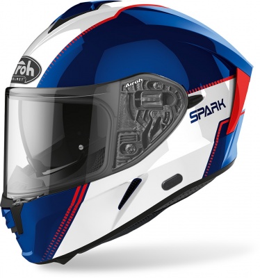 AIROH шлем интеграл SPARK FLOW BLUE/RED GLOSS фото в интернет-магазине FrontFlip.Ru
