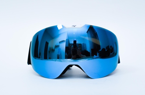 Зимние очки HAWK MOTO Snow Star (зеркальные синие) фото в интернет-магазине FrontFlip.Ru
