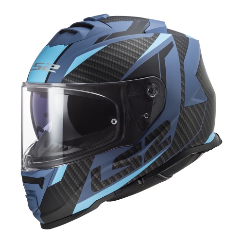 LS2 Мотошлем FF800 STORM II RACER матовый синий фото в интернет-магазине FrontFlip.Ru