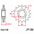Звезда передняя (ведущая), для 530 цепи, 16 зубьев (JT 295.16)