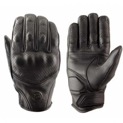 MOTEQ Перчатки кожаные Vulcan Черный фото в интернет-магазине FrontFlip.Ru