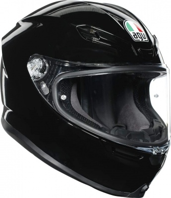 Шлем AGV K-6 MONO Black фото в интернет-магазине FrontFlip.Ru