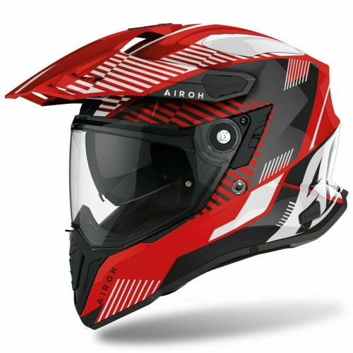 AIROH шлем трансформер COMMANDER BOOST RED GLOSS фото в интернет-магазине FrontFlip.Ru