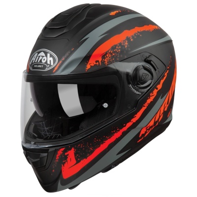 AIROH шлем интеграл ST301 LOGO ORANGE MATT фото в интернет-магазине FrontFlip.Ru