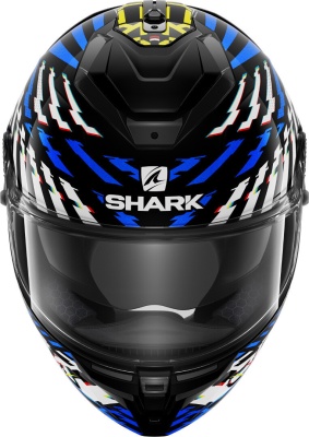 Шлем SHARK SPARTAN GT E-BRAKE BCL. MICR. MAT Black/Blue/Anthracite фото в интернет-магазине FrontFlip.Ru